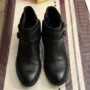 Women BOC Black Ankle Booties size 6.5 medium